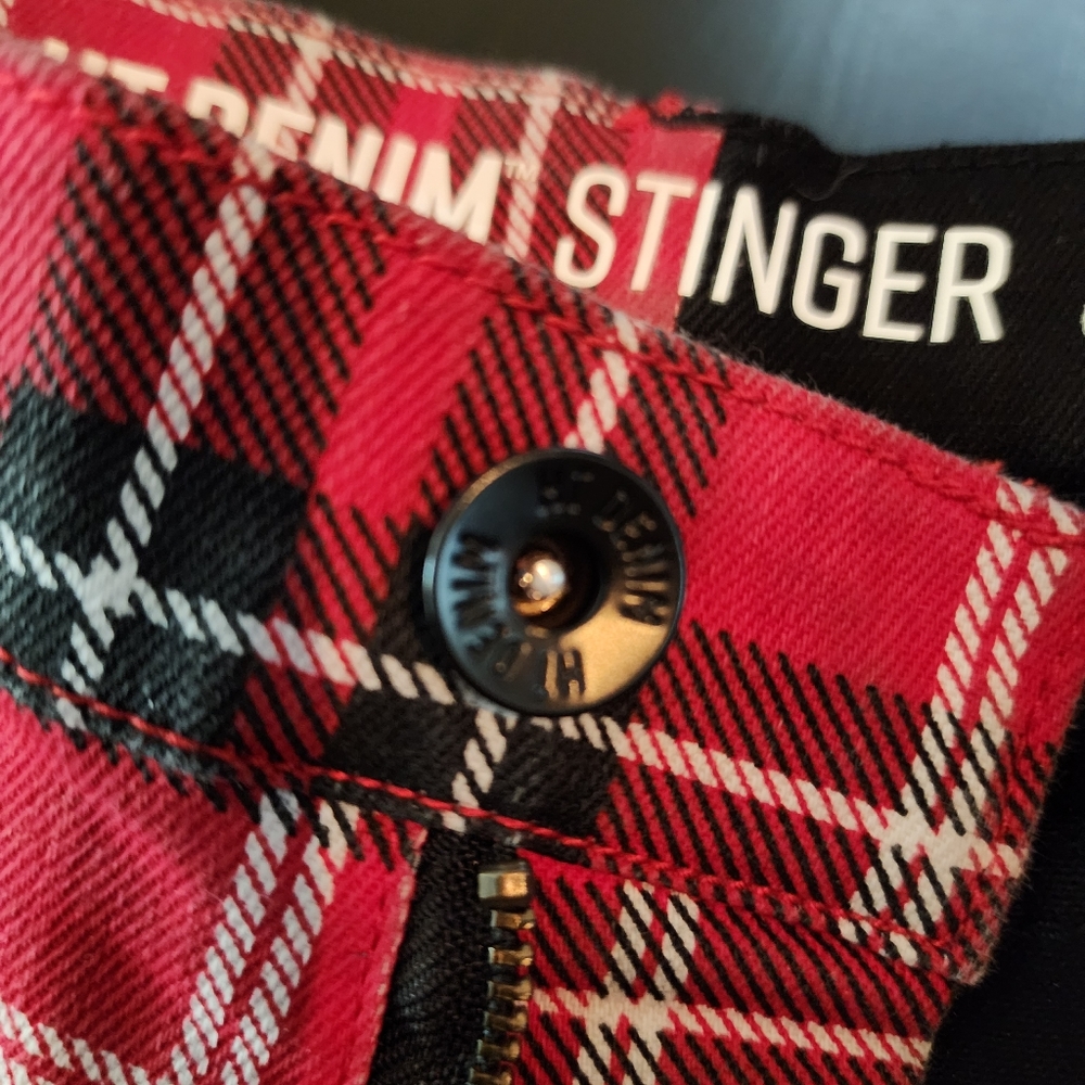 Hot Topic Red and Black Plaid Men Pants - Picture 4 of 8